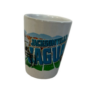 Rare Jacksonville Jaguars Ceramic Shot Glass NFL Football Duval